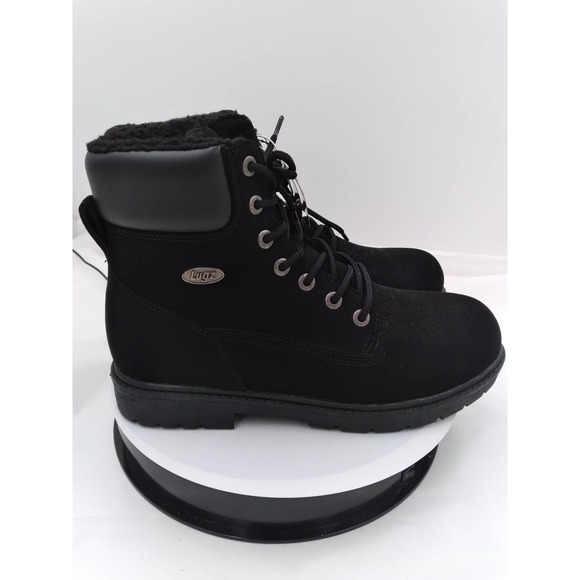 MENS FAUX SUEDE FLEECE LINED WINTER WORK BOOTS size 10.5